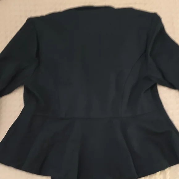 Studio Torrid Women's Deep Green Peplum Blazer - Picture 8 of 8